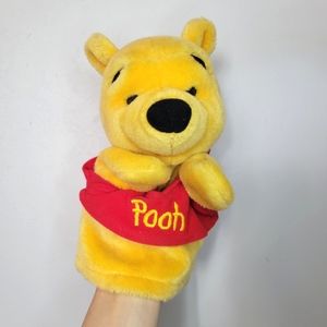 Winnie The Pooh Hand Puppet Stuffed Bear Plush Mattel Toy